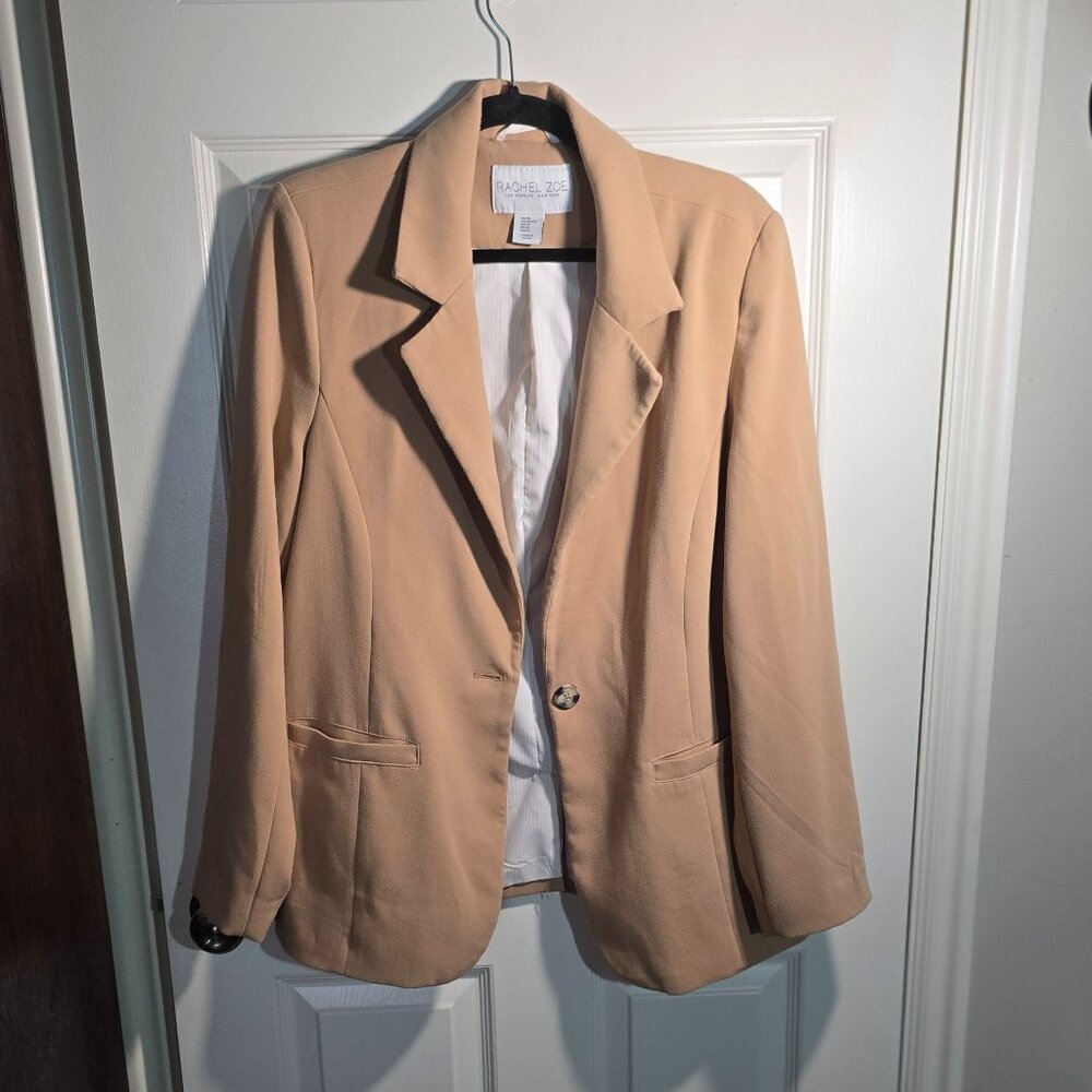 Women's Long Sleeve, Tan, Lined Blazer, XL